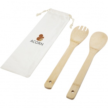 Logotrade advertising product picture of: Endiv bamboo salad spoon and fork