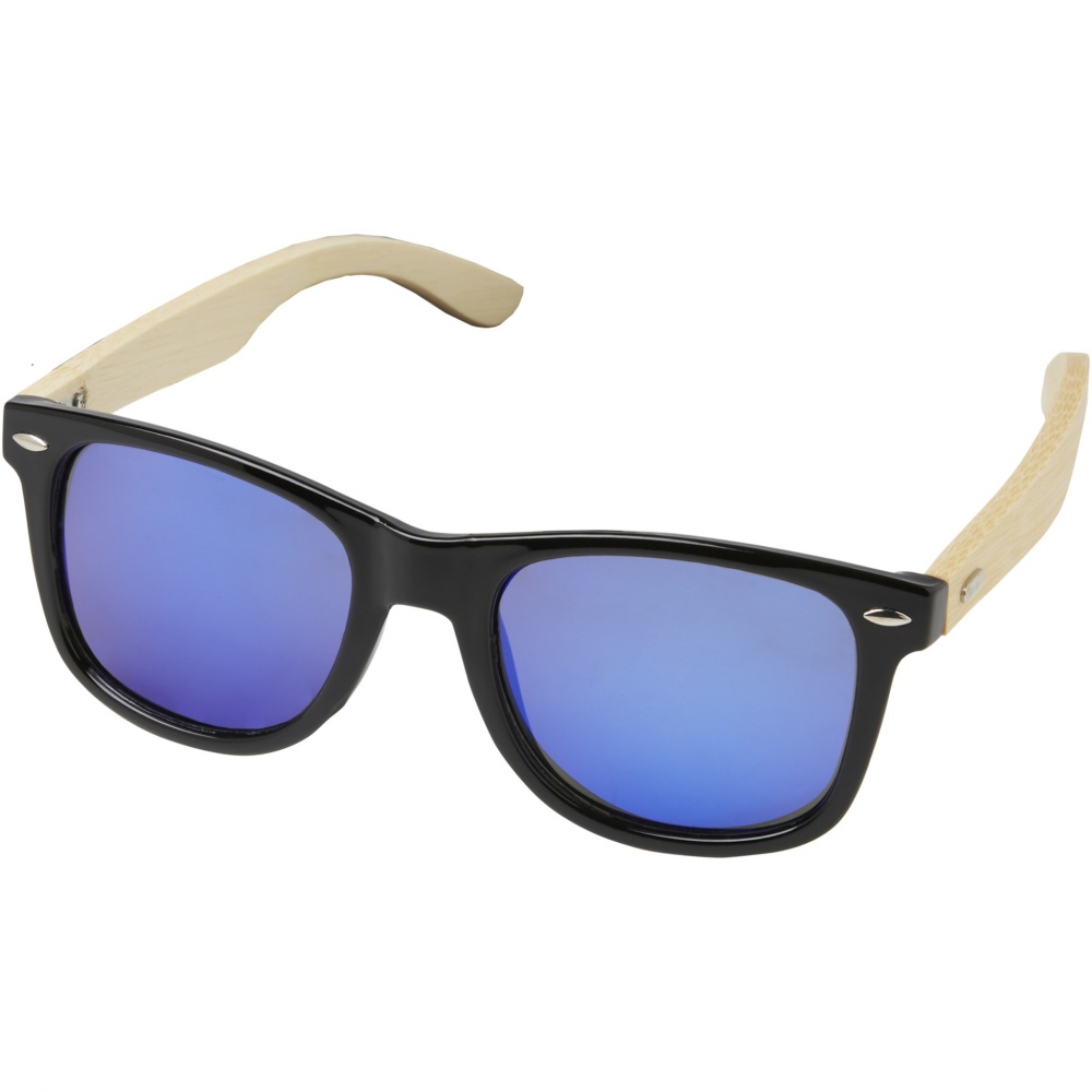 Logo trade promotional items picture of: Taiyō rPET/bamboo mirrored polarized sunglasses in gift box