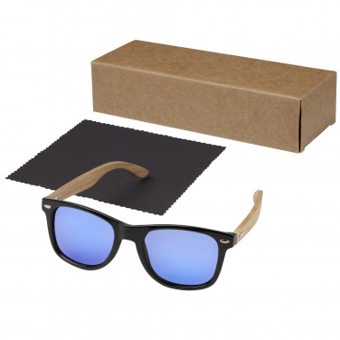 Logotrade corporate gifts photo of: Hiru rPET/wood mirrored polarized sunglasses in gift box