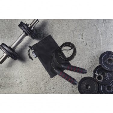 Logo trade advertising product photo of: Austin soft skipping rope in recycled PET pouch