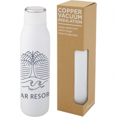 Logotrade promotional gift image of: Marka 600 ml copper vacuum insulated bottle with metal loop