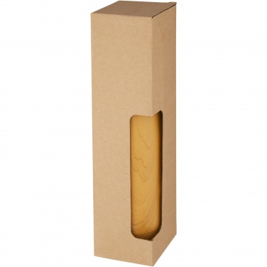 Logotrade promotional products photo of: Cove 500 ml vacuum insulated stainless steel bottle with wood print