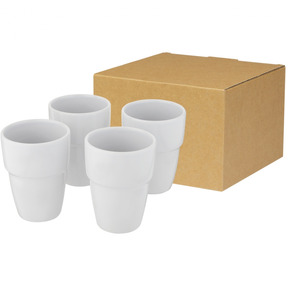Logo trade promotional items picture of: Staki 4-piece 280 ml stackable mug gift set