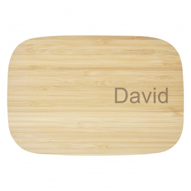 Logotrade promotional giveaway picture of: Tite stainless steel lunch box with bamboo lid