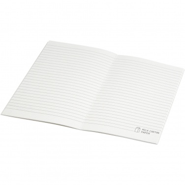 Logo trade corporate gifts image of: Dairy Dream A5 size reference recycled milk cartons cahier notebook