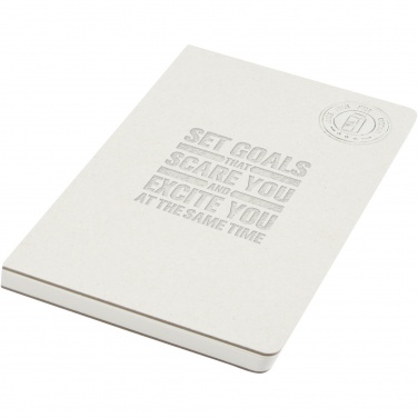 Logo trade promotional merchandise image of: Dairy Dream A5 size reference recycled milk cartons spineless notebook