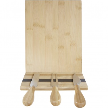 Logotrade promotional item image of: Mancheg bamboo magnetic cheese board and tools