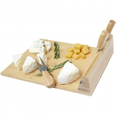Logotrade promotional gifts photo of: Mancheg bamboo magnetic cheese board and tools