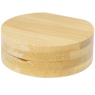 Logotrade promotional giveaway image of: Afrodit bamboo pocket mirror