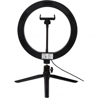 Logotrade promotional merchandise image of: Studio ring light for selfies and vlogging with phone holder and tripod