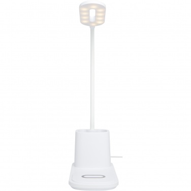 Logo trade promotional item photo of: Bright desk lamp and organizer with wireless charger
