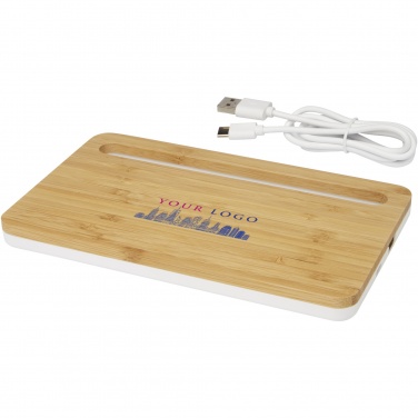 Logotrade promotional item image of: Medake 10W bamboo wireless charger