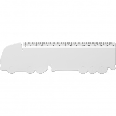 Logotrade corporate gifts photo of: Tait 15 cm lorry-shaped recycled plastic ruler