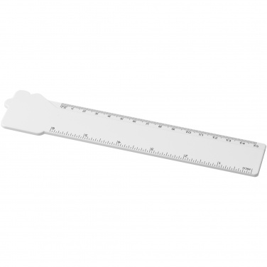 Logotrade promotional product image of: Tait 15 cm house-shaped recycled plastic ruler