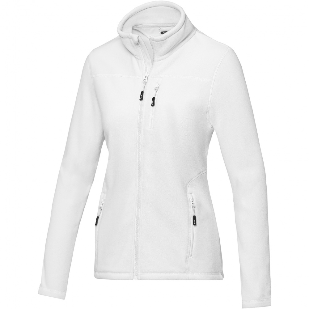 Logo trade promotional items picture of: Amber women's GRS recycled full zip fleece jacket