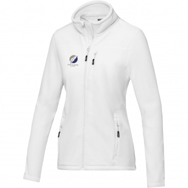 Logo trade promotional giveaways image of: Amber women's GRS recycled full zip fleece jacket
