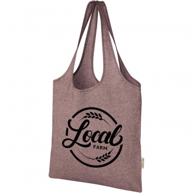 Logo trade promotional giveaways picture of: Pheebs 150 g/m² recycled cotton trendy tote bag 7L