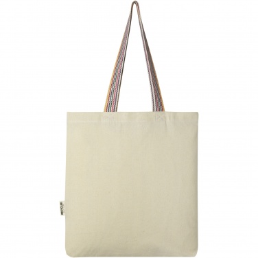 Logotrade promotional item picture of: Rainbow 180 g/m² recycled cotton tote bag 5L