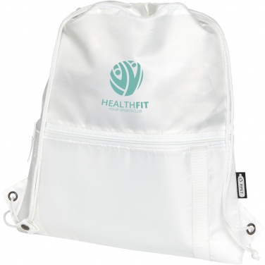 Logo trade promotional merchandise photo of: Adventure recycled insulated drawstring bag 9L