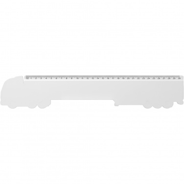 Logo trade promotional items image of: Tait 30cm lorry-shaped recycled plastic ruler