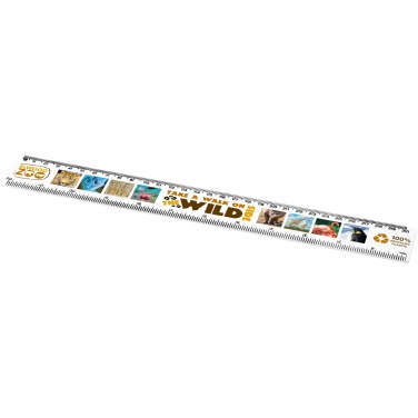 Logo trade promotional gifts image of: Refari 30 cm recycled plastic ruler
