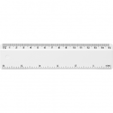 Logo trade promotional items picture of: Refari 15 cm recycled plastic ruler