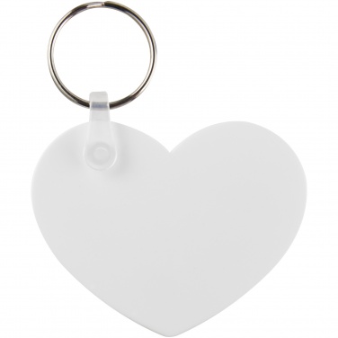 Logotrade promotional giveaway image of: Tait heart-shaped recycled keychain