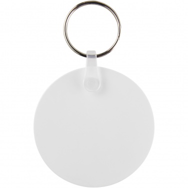 Logo trade business gift photo of: Tait circle-shaped recycled keychain