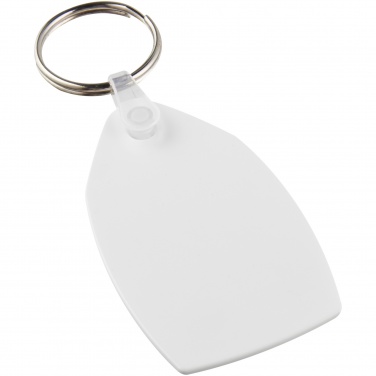Logotrade promotional product image of: Tait rectangular-shaped recycled keychain