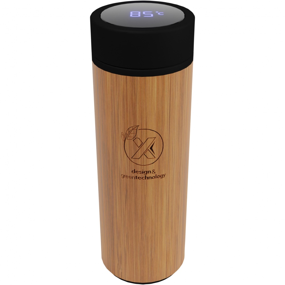 Logo trade advertising products image of: SCX.design D11 500 ml bamboo smart bottle