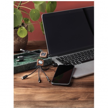 Logo trade promotional items image of: SCX.design C19 wooden easy to use cable