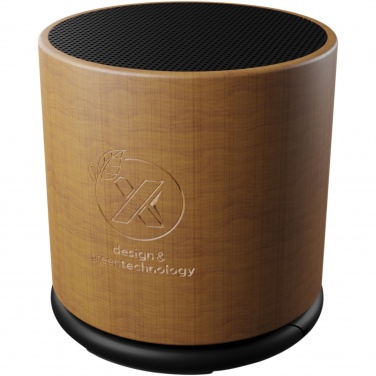Logo trade promotional gifts image of: SCX.design S27 3W wooden ring speaker