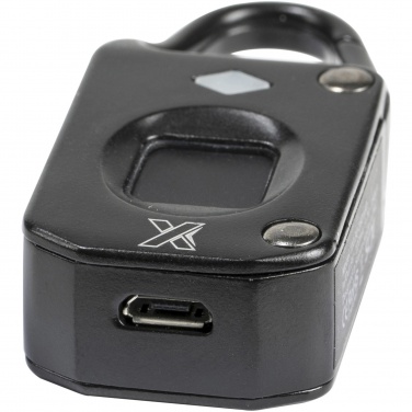 Logo trade business gifts image of: SCX.design T10 fingerprint padlock