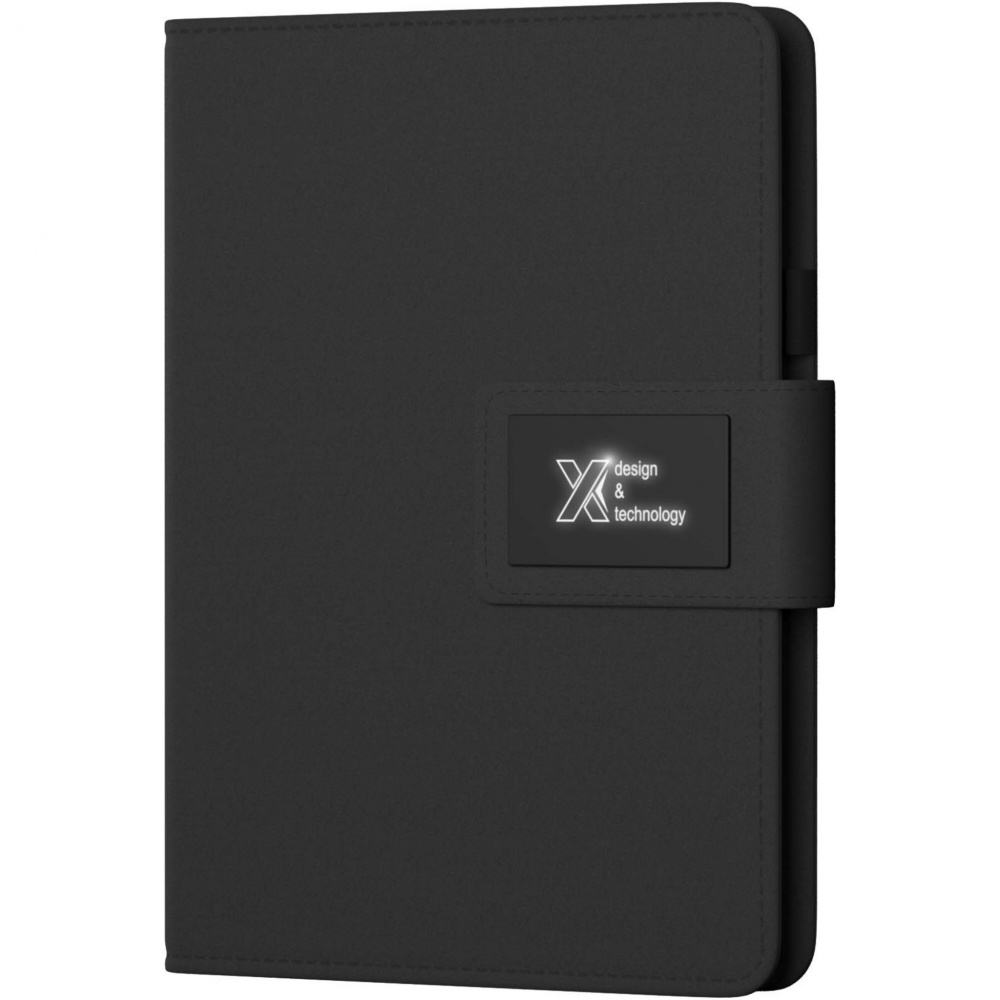 Logo trade promotional items picture of: SCX.design O16 A5 light-up notebook power bank