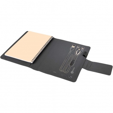 Logotrade advertising product image of: SCX.design O16 A5 light-up notebook power bank