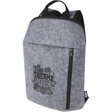 Logo trade promotional giveaways image of: Felta GRS recycled felt cooler backpack 7L