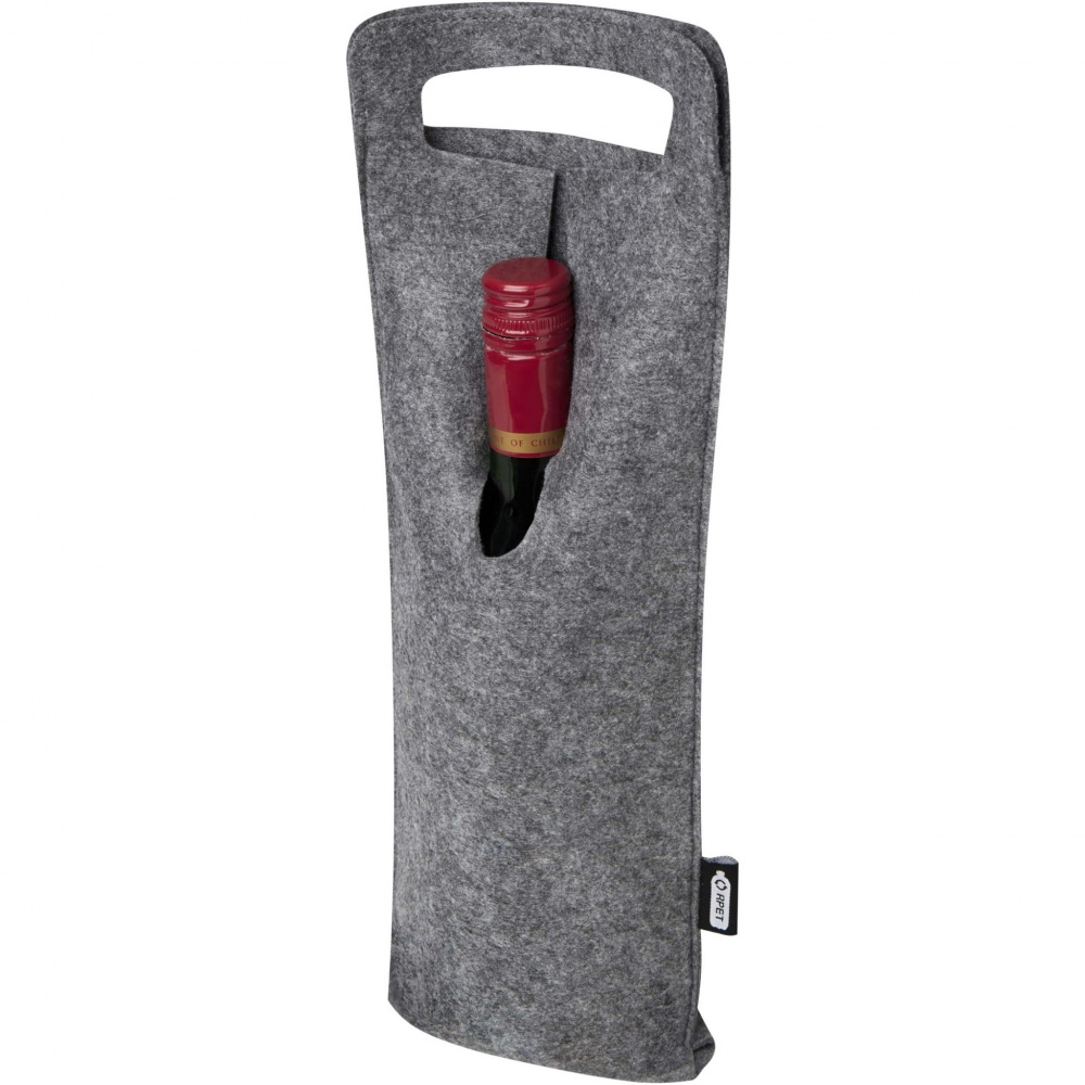 Logotrade promotional product picture of: Felta 75 cl GRS recycled felt wine bag