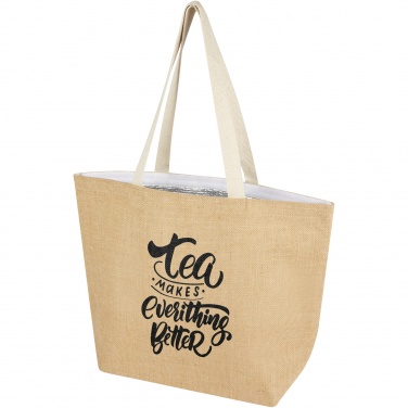 Logo trade promotional items image of: Juta 300 g/m² jute cooler tote bag 12L