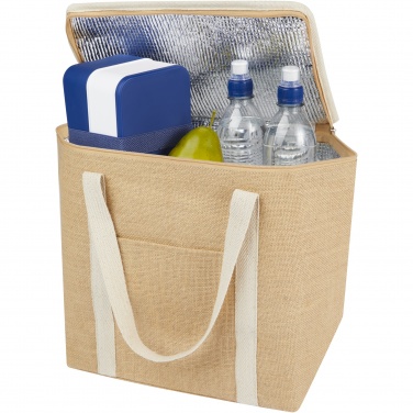 Logo trade promotional items image of: Juta 300 g/m² jute cooler bag 19L