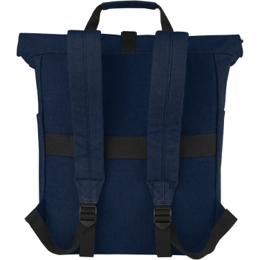 Logotrade promotional item picture of: Joey 15” GRS recycled canvas rolltop laptop backpack 15L