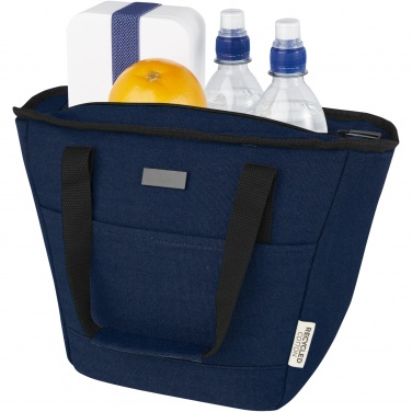 Logo trade promotional product photo of: Joey 9-can GRS recycled canvas lunch cooler bag 6L