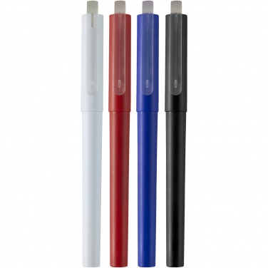 Logo trade promotional gifts picture of: Mauna recycled PET gel rollerball pen