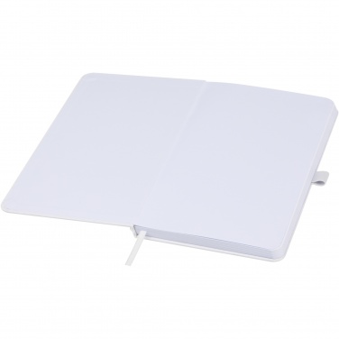 Logo trade promotional giveaways image of: Fabianna crush paper hard cover notebook