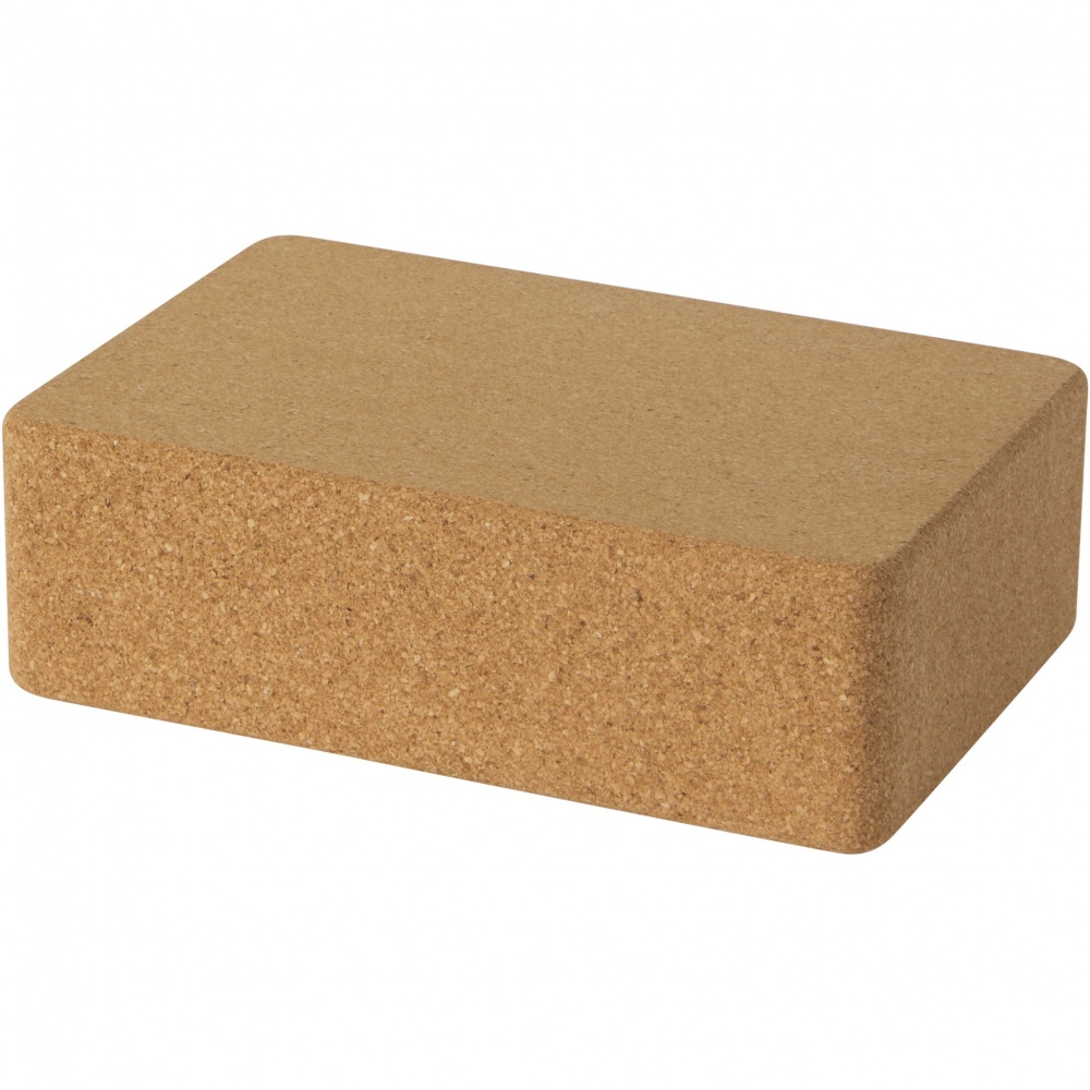 Logo trade promotional item photo of: Trikona cork yoga brick