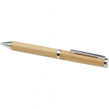 Logo trade promotional products picture of: Apolys bamboo ballpoint and rollerball pen gift set 