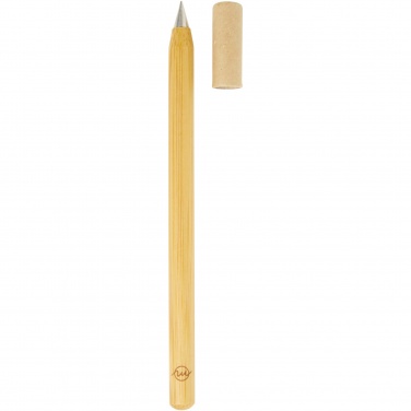 Logo trade promotional merchandise image of: Perie bamboo inkless pen