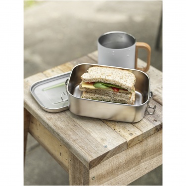 Logo trade promotional giveaways image of: Titan recycled stainless steel lunch box