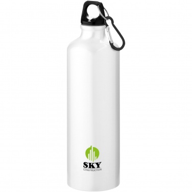 Logotrade promotional items photo of: Oregon 770 ml RCS certified recycled aluminium water bottle with carabiner