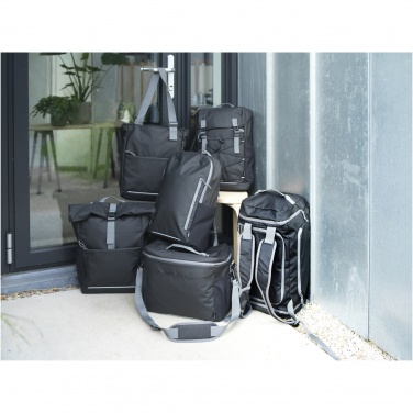 Logotrade promotional giveaway picture of: Aqua GRS recycled water resistant duffel backpack 35L