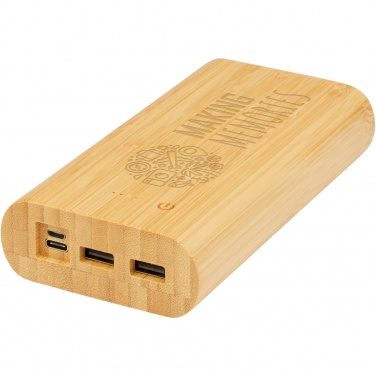 Logotrade business gift image of: Tulda 20.000 mAh bamboo power bank